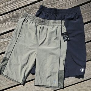 Body Glove Men's Black and Gray Athletic Shorts